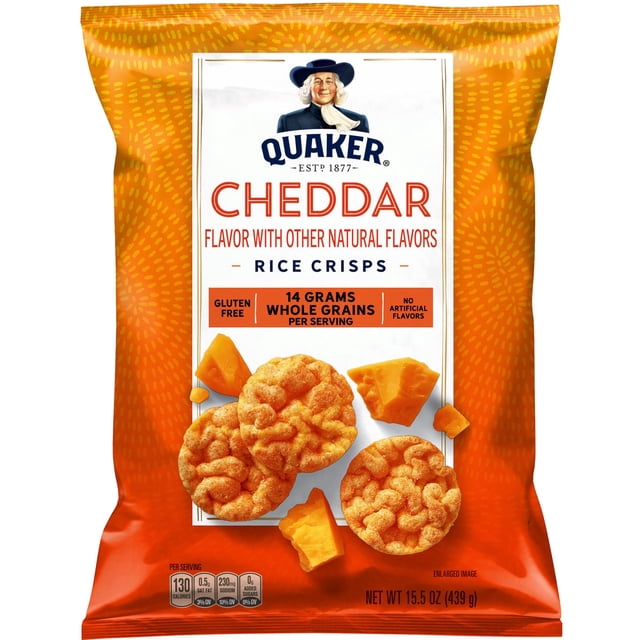 Quaker Cheddar Flavored Rice Crisps, 15.5 oz.