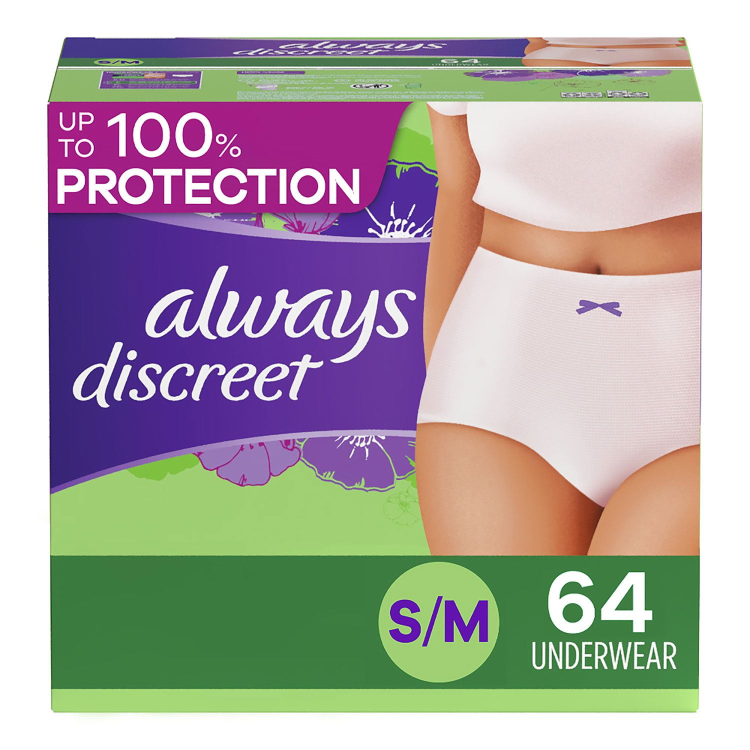 Always Discreet Women's Maximum Incontinence Underwear, Choose