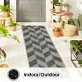 thumbnail image 5 of Nicole Miller New York Patio Country Calla Contemporary Herringbone Indoor/Outdoor Area Rug, 5 of 9