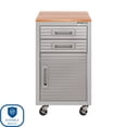 thumbnail image 4 of Seville Classics UltraHD Interlocking 2-Drawer Rolling Storage Cabinet, 20"W x 18"D x 34.5”H, 4 of 17