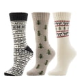 thumbnail image 1 of Cuddl Duds Women's 3-Pack Novelty Sock, 1 of 4