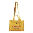 thumbnail image 7 of Coach Canvas Cargo Tote Bag, Yellow Gold, 7 of 7