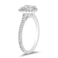 thumbnail image 4 of 1.35 C.T. T.W. Round Cut Halo Diamond Ring in 18K Gold, 4 of 7