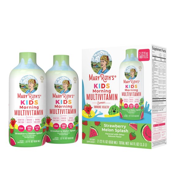 MaryRuth's Kids Morning Multivitamin, Liquid Supplement, 22 fl. oz., 2 pk.