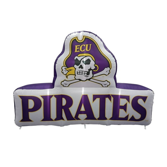 Logo Brands East Carolina Pirates Pre-Lit 7’x10’ Team Inflatable
