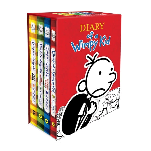 Diary of a Wimpy Kid Books 1-4 Box Set, Hardcover