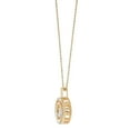 thumbnail image 3 of 0.50 CT. T.W. Double Circle Dancing Diamond Pendant Necklace in 14K Gold, 3 of 7