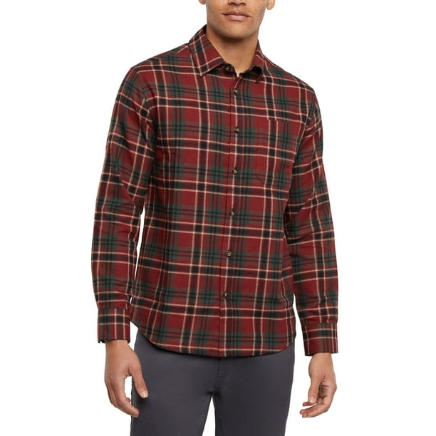sam's club men's dress shirts Eddie Bauer Men's Flannel Shirt