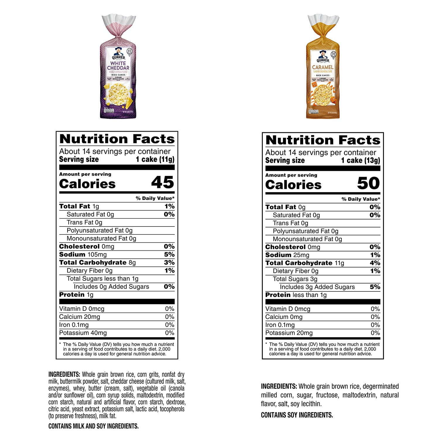 Quaker Rice Cakes, Variety Pack, 4 pk. - Samsclub.com