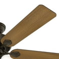 thumbnail image 3 of Hunter 52 inch Swanson Matte Black Ceiling Fan with LED Light Kit and Pull Chain, 3 of 10