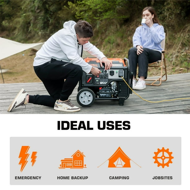 6000/5250-Watt Genmax Gas-Powered Open Frame Inverter With CO