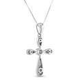 thumbnail image 4 of 0.03 CT. T.W. Diamond Cross Pendant in 14K Gold, 4 of 8