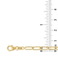 thumbnail image 3 of 4.5MM Diamond Cut Paperclip Bracelet in 14K Gold, 3 of 4