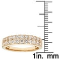 thumbnail image 4 of 1.00 CT. T.W. Three Row Diamond Band Set in 14K Gold, 4 of 4