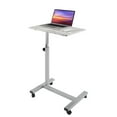 thumbnail image 1 of Seville Classics 23.6" Overbed Height Adjustable Mobile Side Table Cart, Assorted Colors, 1 of 13