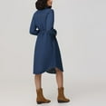 thumbnail image 3 of Frye Women's Denim Midi Button Front Dress, 3 of 5