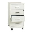 thumbnail image 7 of Hirsh 18" Deep 4-Drawer Metal Mobile Organizer, 4 Box Drawers, White, 7 of 19