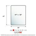 thumbnail image 8 of Cleartex Heavy-Duty Polycarbonate Rectangle with Beveled Edge MegaMat, 35" x 47", 8 of 9