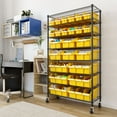 thumbnail image 7 of Seville Classics 24-Bin Rack with Wheels, 7 of 20
