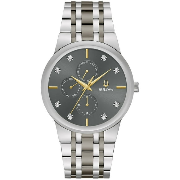 Bulova Modern Diamond Two-Tone  Bracelet Watch, 40mm
