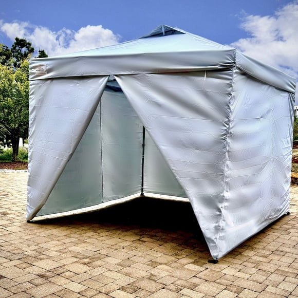 10’x10’ Commercial Grade Instant Canopy with Walls and Weight Bags POPUPSHADE