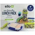 thumbnail image 2 of Ello 13-Piece Kids Food Storage, Straws and Water Bottle Lunch Pack Set, Choose Color, 2 of 4