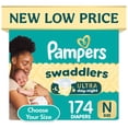 thumbnail image 1 of Pampers Swaddlers Ultra Diapers, Sizes Newborn-8, 1 of 13