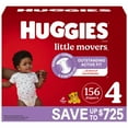 thumbnail image 1 of Huggies Little Movers Baby Diapers, Sizes 3-8, 1 of 14
