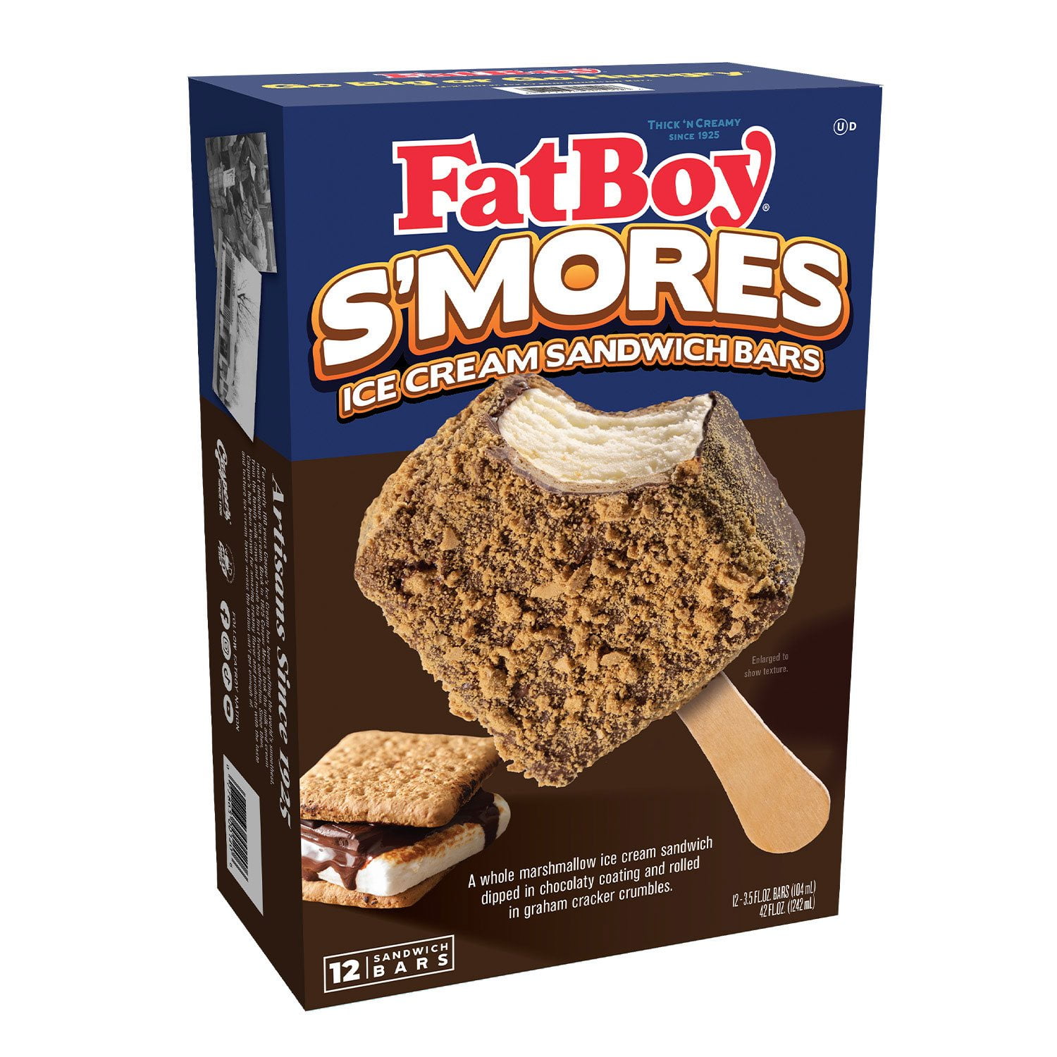 FatBoy Smores Sandwich Bars, 12