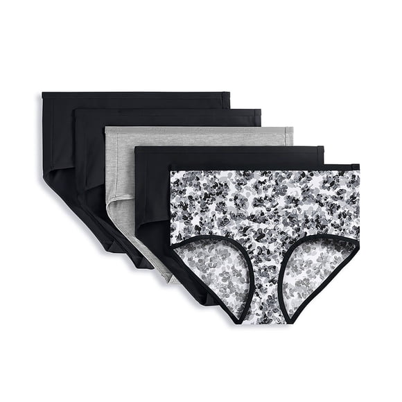 Jockey Women's 5-Pack Organic Cotton Stretch Modern Brief