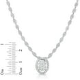 thumbnail image 3 of 2.95 CT. T.W. Round Cut Halo Diamond Pendant Necklace in 14K Gold, 3 of 6