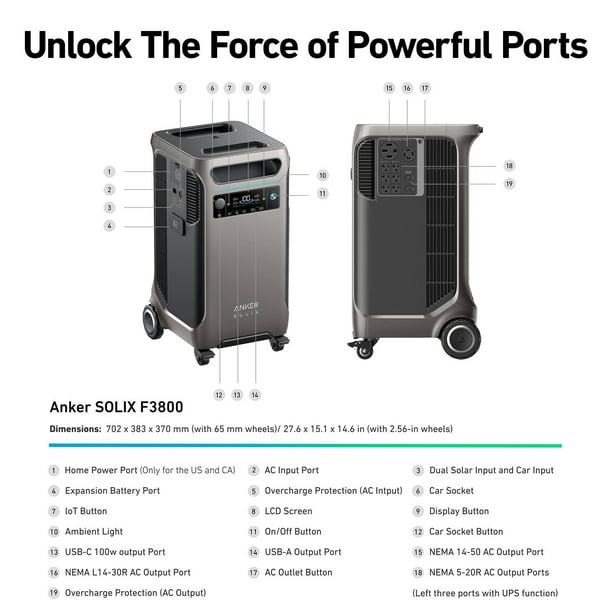 portable solar electric generator GRECELL 300W Solar Generator with 40W Solar Panel