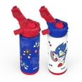 thumbnail image 3 of Zak Designs 20-oz. Stainless Steel Double Wall Beacon Straw Bottle for Kids, 2 pack, Choose Character, 3 of 9