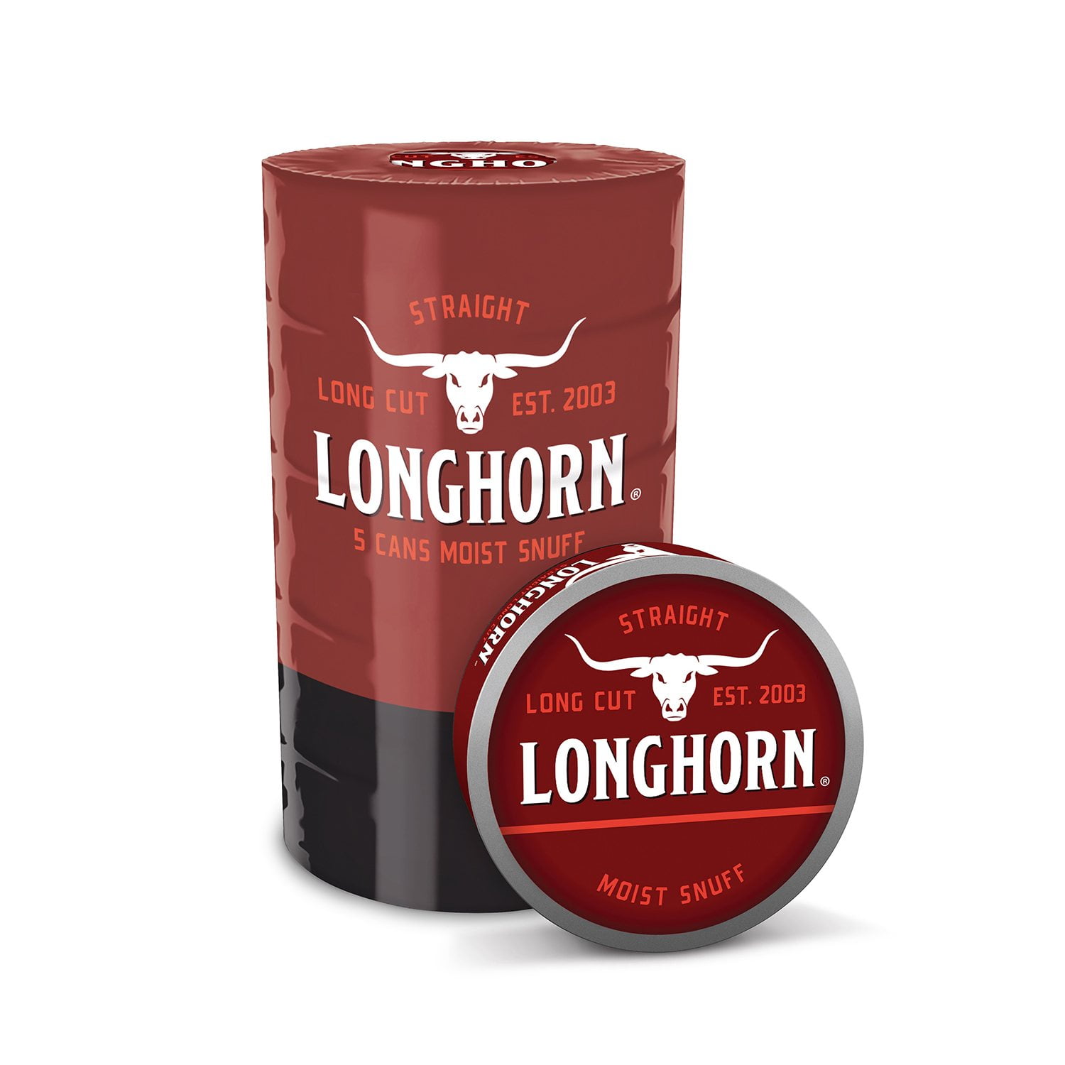 longhorn com tobacco Longhorn Long Cut Straight 1.2 oz., 5 pk
