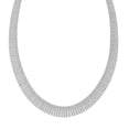 thumbnail image 2 of Graduated Diamond Cut Cleopatra Necklace in Sterling Silver, 2 of 6