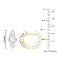thumbnail image 4 of 1.50 CT.T.W. Lab Diamond Hoop Earrings in 14K Yellow Gold, 4 of 4