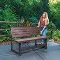 thumbnail image 5 of Lifetime Weather-Resistant Mocha Brown Convertible Bench, 5 of 12