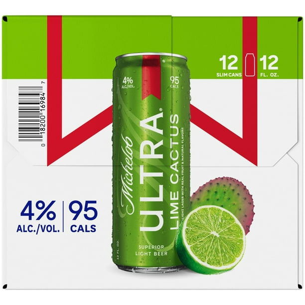 Michelob Ultra Infusions Lime and Prickly Pear Cactus Light Lager Beer, 12  fl. oz. can, 12 pk. - Samsclub.com