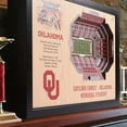 thumbnail image 2 of YouTheFan Oklahoma Sooners 25-Layer Football Stadium View 3D Wall Art, 2 of 5