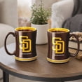thumbnail image 5 of Logo Brands San Diego Padres 14oz Relief Mug Set, 5 of 5