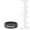 thumbnail image 6 of 0.20 CT. T.W. Round Cut Single Row Mens Diamond Band in Tungsten, 6 of 6