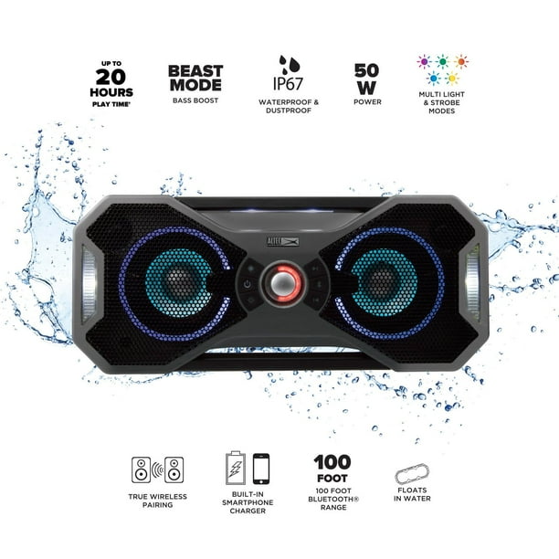 Altec Lansing Mix 2.0 Everythingproof Bluetooth Party Speaker