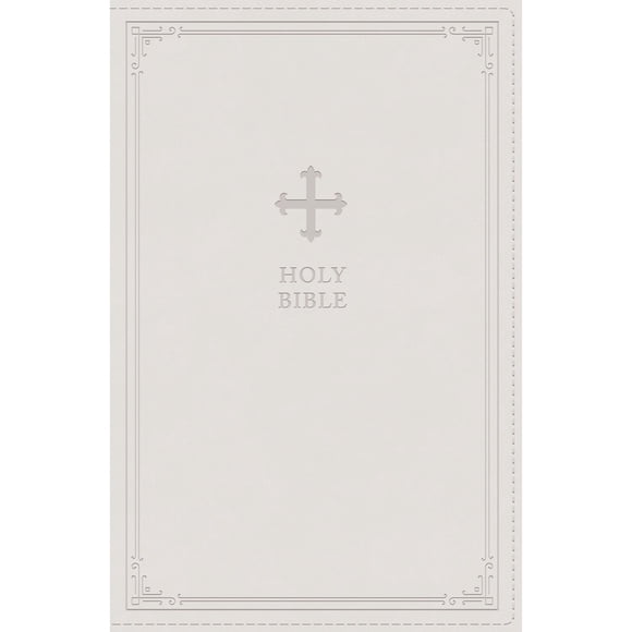 NRSV Catholic Edition Gift Bible, White Leathersoft