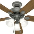 thumbnail image 6 of Hunter 52 inch Swanson Matte Black Ceiling Fan with LED Light Kit and Pull Chain, 6 of 9
