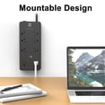 thumbnail image 6 of Member’s Mark 6-ft. Surge Protector w/ 8 AC outputs, 1 USB-C + 1 USB-A outputs, 6 of 9
