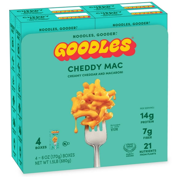 GOODLES Cheddy Mac & Cheese, 6 oz. 4 pk.