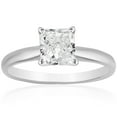 thumbnail image 1 of Princess Cut Solitaire Diamond Ring in 18K Gold, 1 of 3