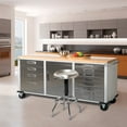 thumbnail image 6 of Seville Classics® UltraHD® 12-Drawer Rolling Workbench, 77" W x 20" D x 37.5" H, 6 of 7