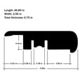 thumbnail image 4 of Select Surfaces Golden Walnut Stair Nose Molding (5-pack), 4 of 6