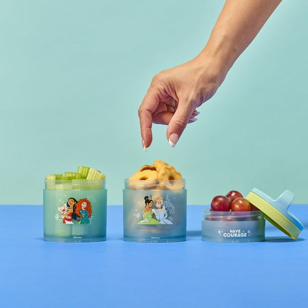 Disney100　シュリンクつき　４ボックス Whiskware Disney Combo Snack Pack Lunch Set, Choose Color